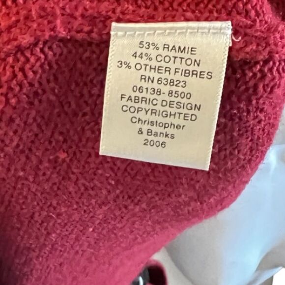 Christopher & Banks Hand Embroidered Sweater Vest - Picture 6 of 7